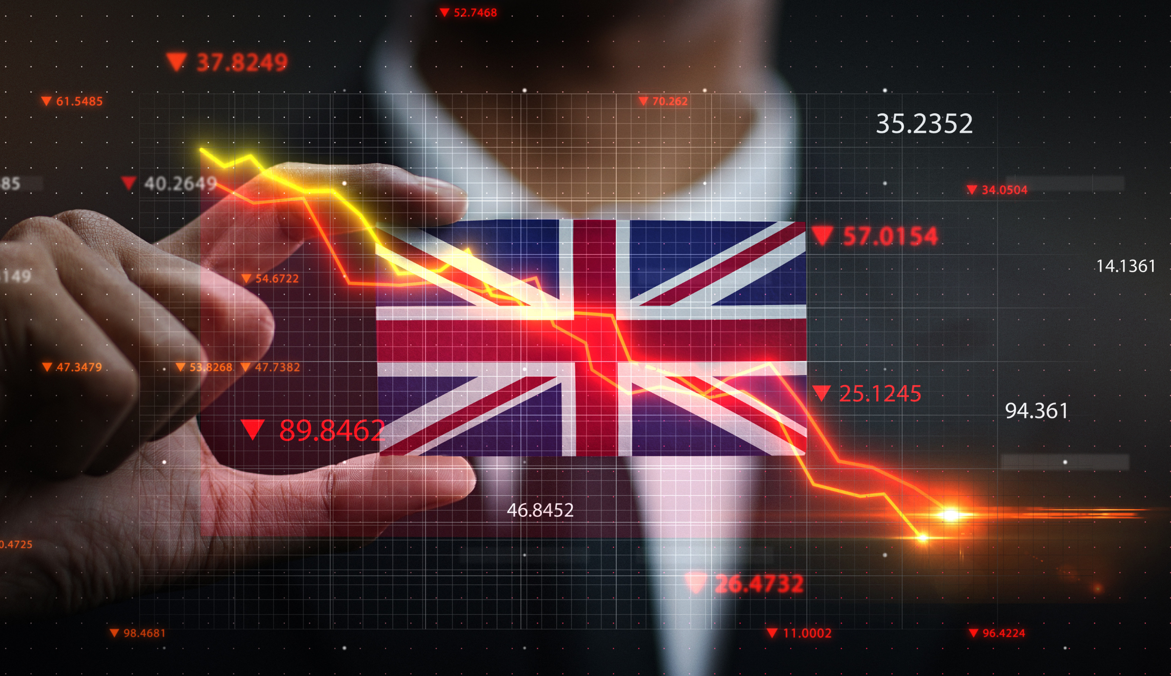 UK at risk of recession after economy shrinks Banner Photo